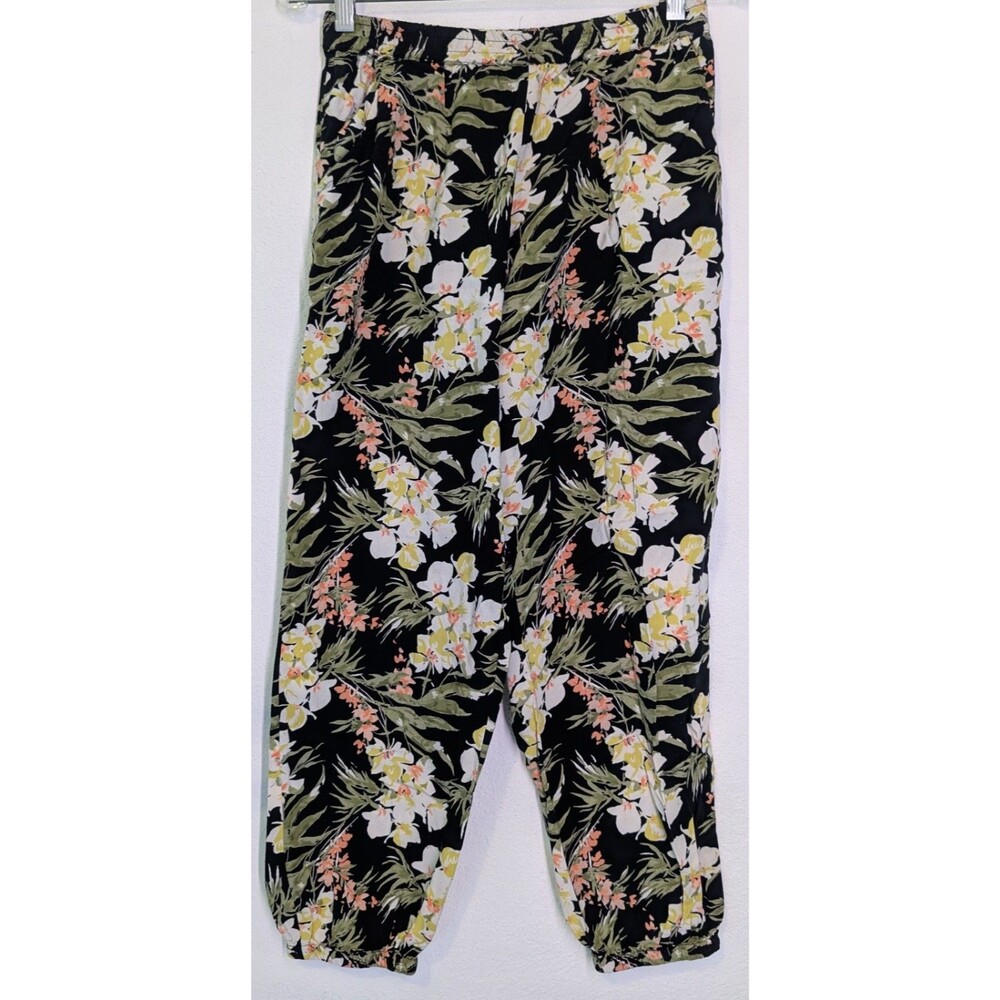 Angie Pants Women's Size M Medium (26x27) Floral Jogger Boho style (835m)